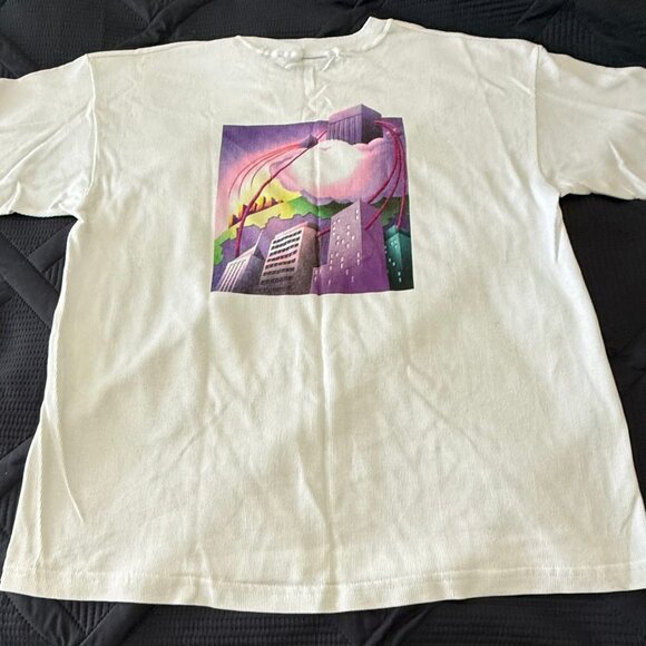 Men's New Vintage XL Cisco Systems Cotton T-Shirt NWOT White - Picture 2 of 5